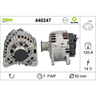 Alternateur VALEO OEM 8200849752