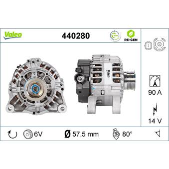 Alternateur VALEO OEM 5705CQ