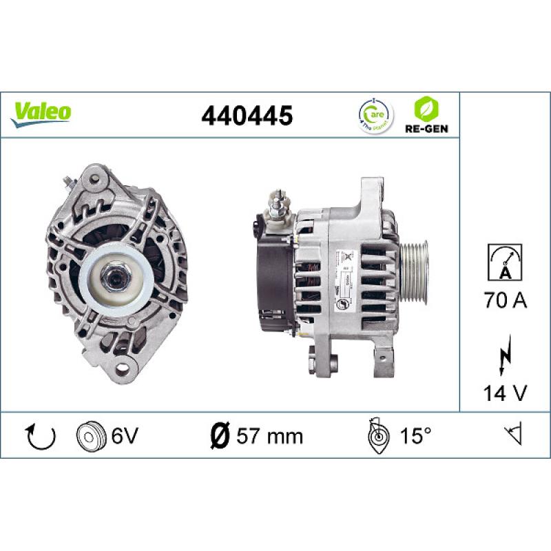Alternateur VALEO 440445 - Visuel 1