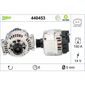 Alternateur VALEO OEM 6361540102