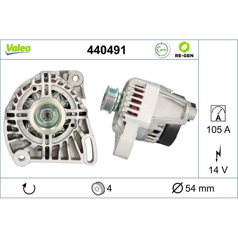 Alternateur VALEO 440491 - Visuel 1
