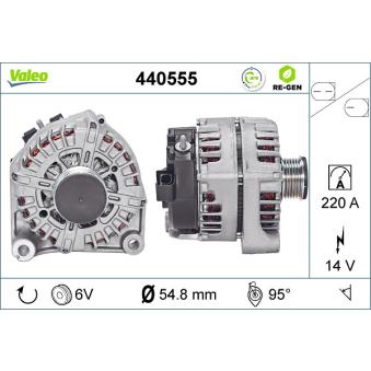 Alternateur VALEO 440555 pour BMW Série 5 530 d - 286cv