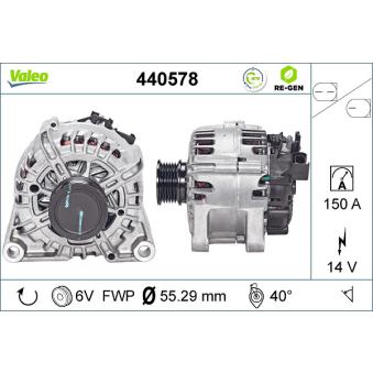 Alternateur VALEO OEM 1707065
