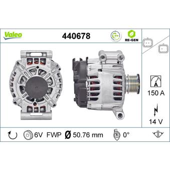 Alternateur VALEO OEM 9678731280 Alternateur VALEO OEM 9678731280