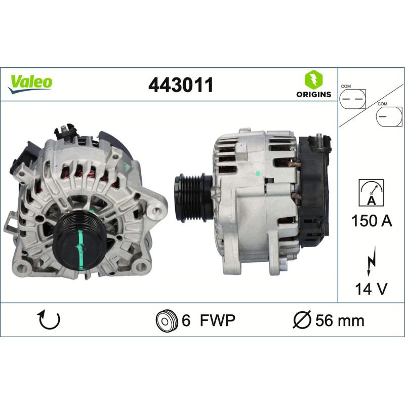 Alternateur VALEO 443011 - Visuel 1