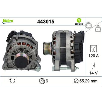 Alternateur VALEO OEM 3648696