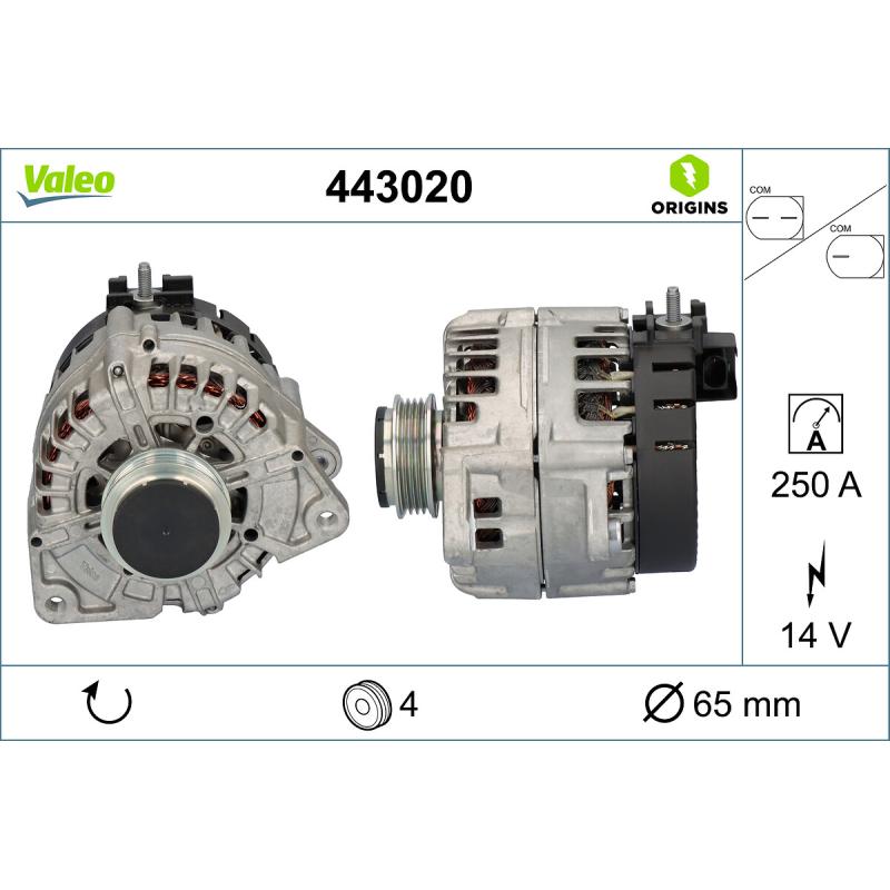 Alternateur VALEO 443020 - Visuel 1