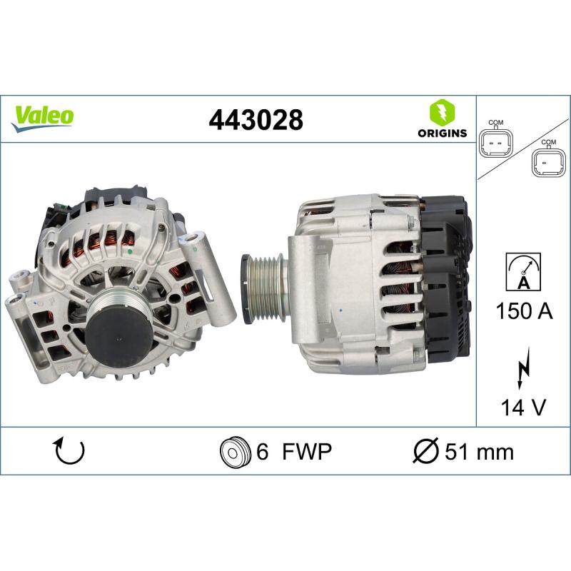 Alternateur VALEO 443028 - Visuel 1
