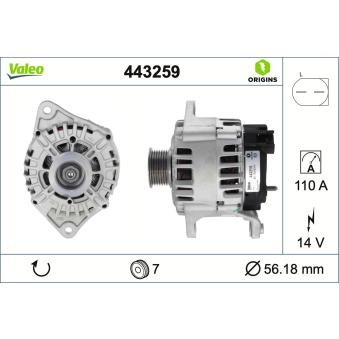 Alternateur VALEO OEM 504009977