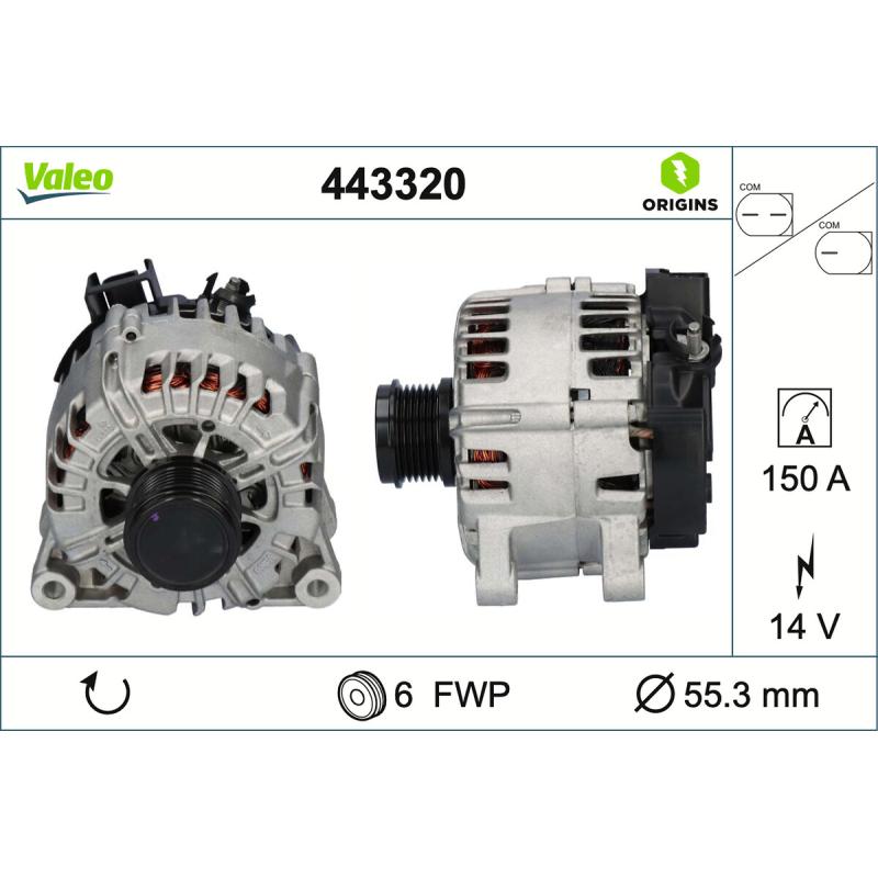 Alternateur VALEO 443320 - Visuel 1