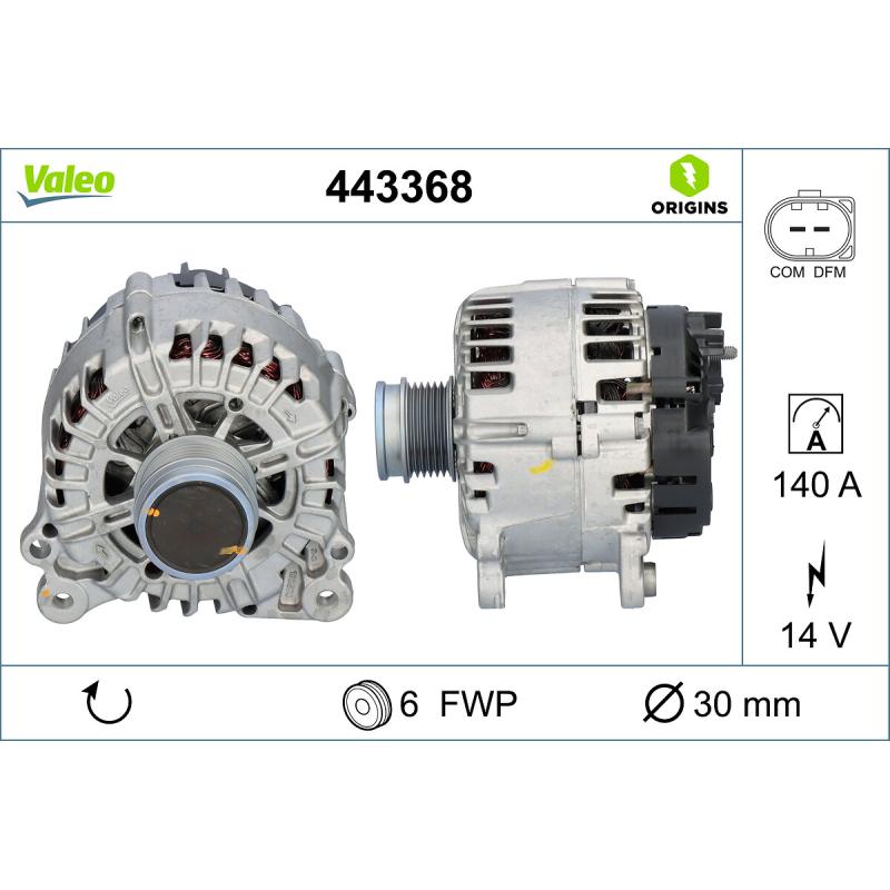 Alternateur VALEO 443368 - Visuel 1