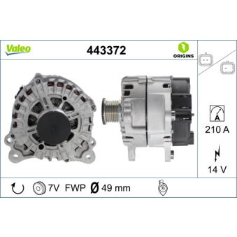 Alternateur VALEO OEM 8200404465