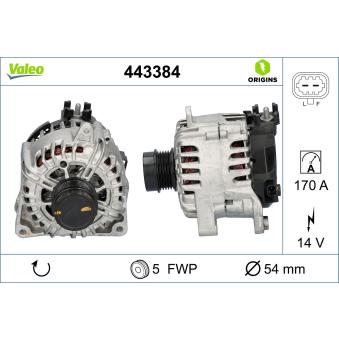 Alternateur VALEO [443384]