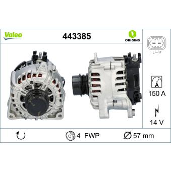 Alternateur VALEO [443385]