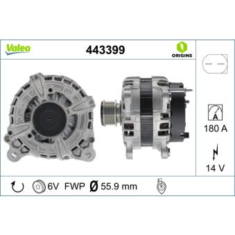 Alternateur VALEO OEM 03L903023R
