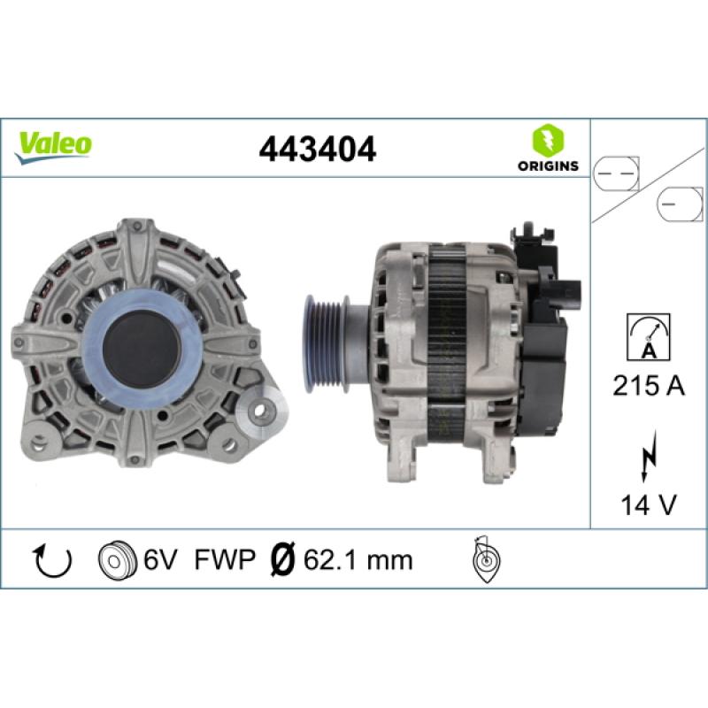 Alternateur VALEO 443404 - Visuel 1