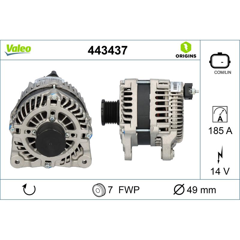 Alternateur VALEO 443437 - Visuel 1