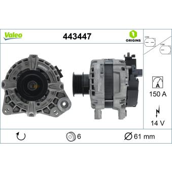 Alternateur VALEO OEM 36012474