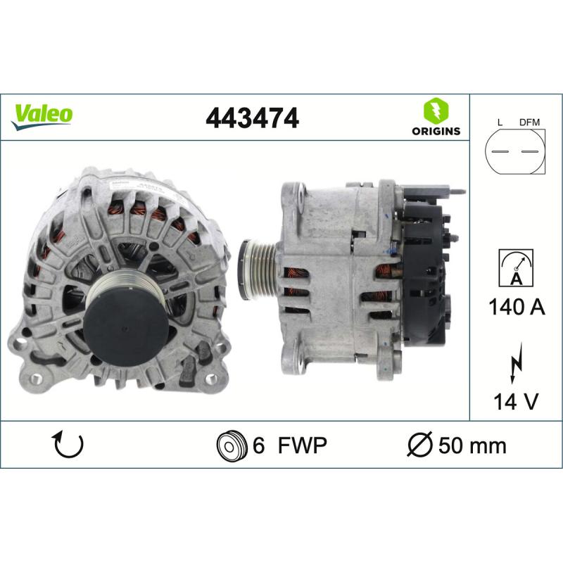 Alternateur VALEO 443474 - Visuel 1