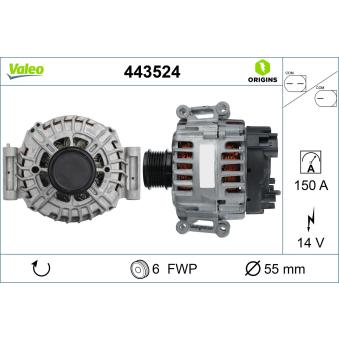 Alternateur VALEO 443524