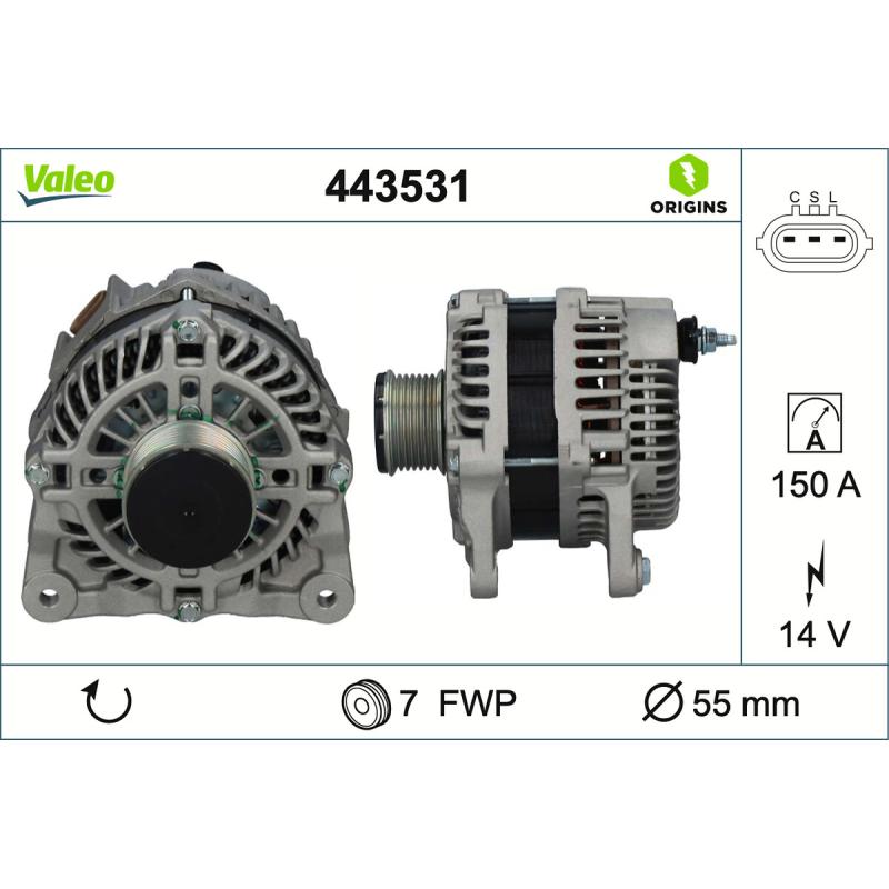Alternateur VALEO 443531 - Visuel 1