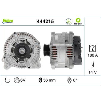 Alternateur VALEO 444215 pour AUDI A6 3.0 TDI - 204cv