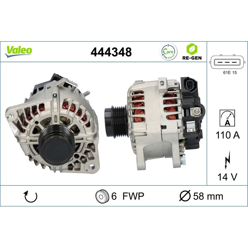 Alternateur VALEO 444348 - Visuel 1
