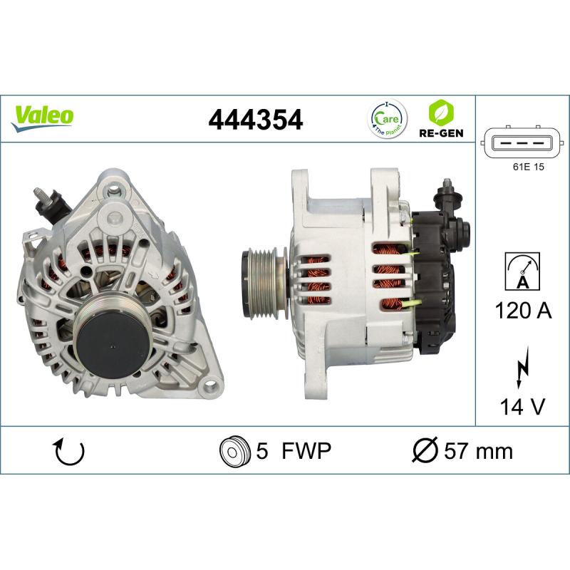 Alternateur VALEO 444354 - Visuel 1