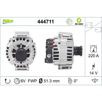 Alternateur VALEO OEM 6461540802