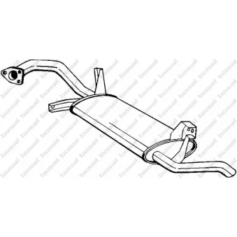 Silencieux arrière BOSAL 177-105