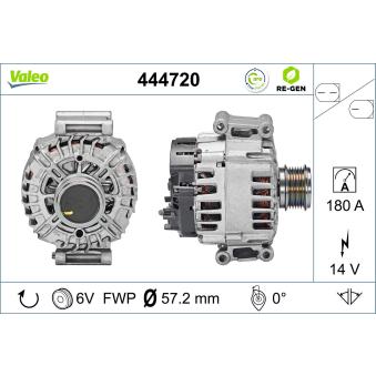 Alternateur VALEO 444720 pour SEAT LEON 2.0 TSI - 190cv