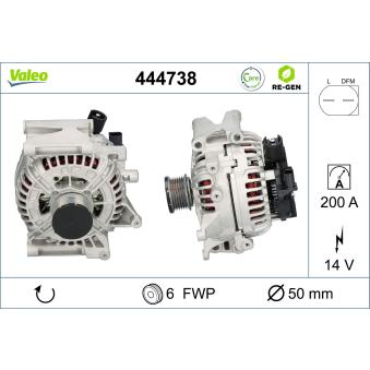 Alternateur VALEO OEM A0121549802