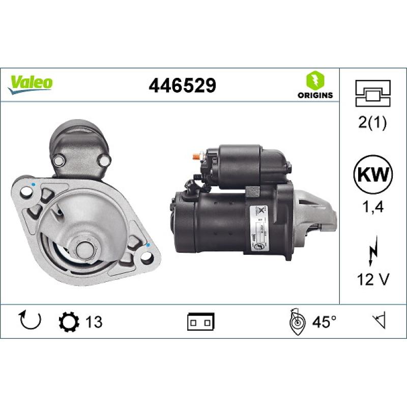 Démarreur VALEO 446529 - Visuel 1