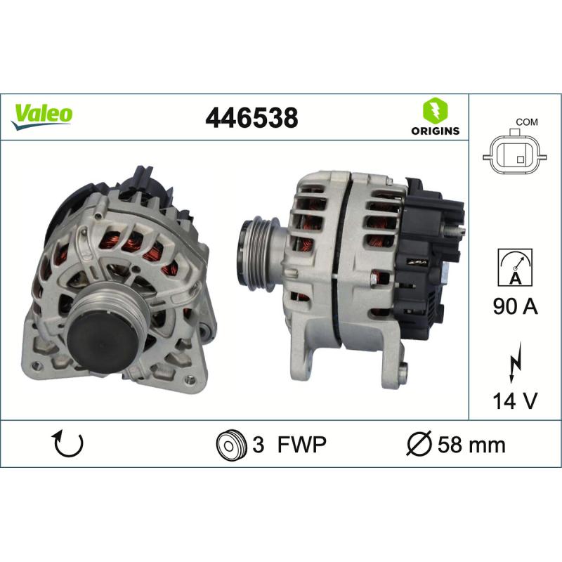 Alternateur VALEO 446538 - Visuel 1