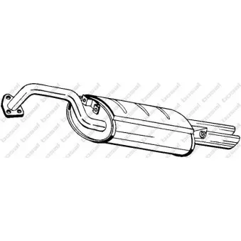 Silencieux central BOSAL 177-139