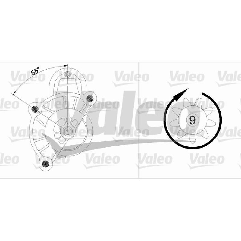 Démarreur VALEO 455512 - Visuel 1