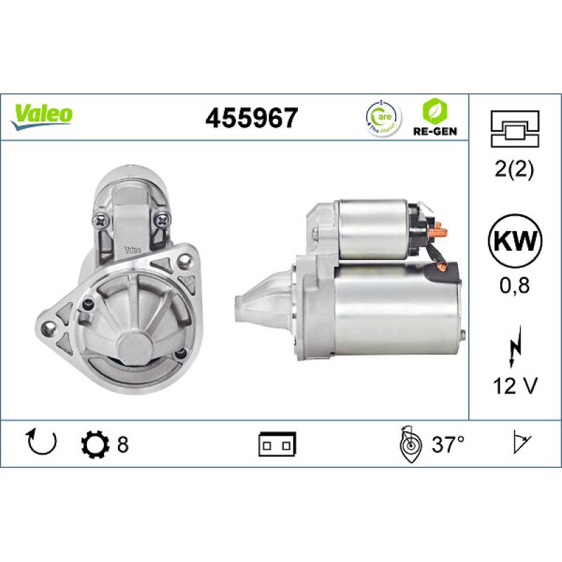 Démarreur VALEO 455967 - Visuel 1