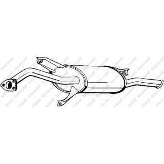 Silencieux arrière BOSAL 177-685