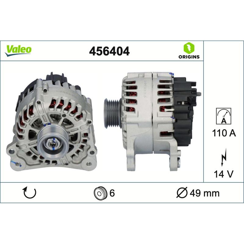 Alternateur VALEO 456404 - Visuel 1