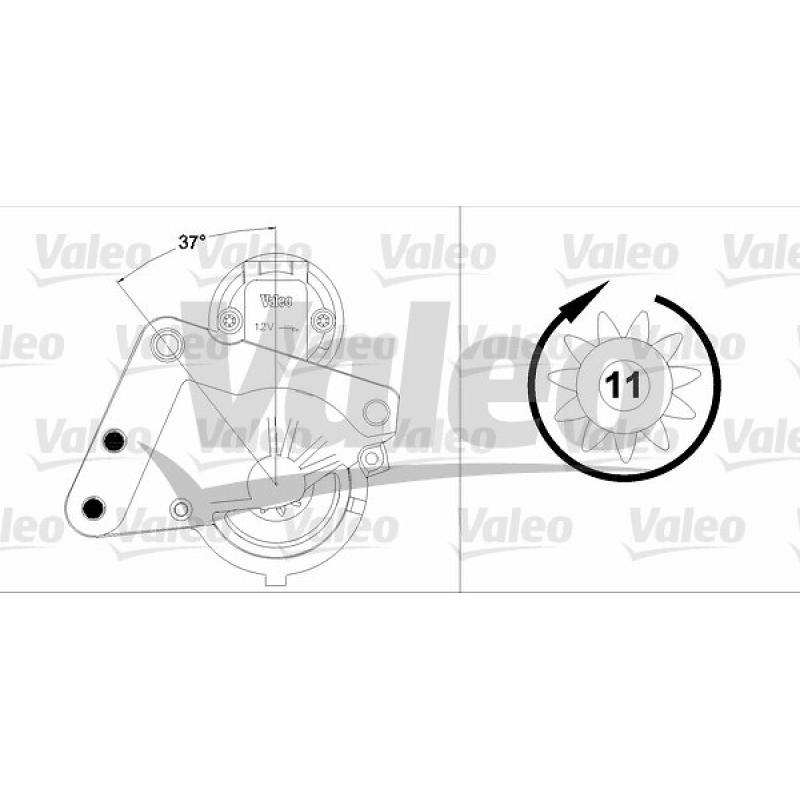 Démarreur VALEO 458185 - Visuel 1