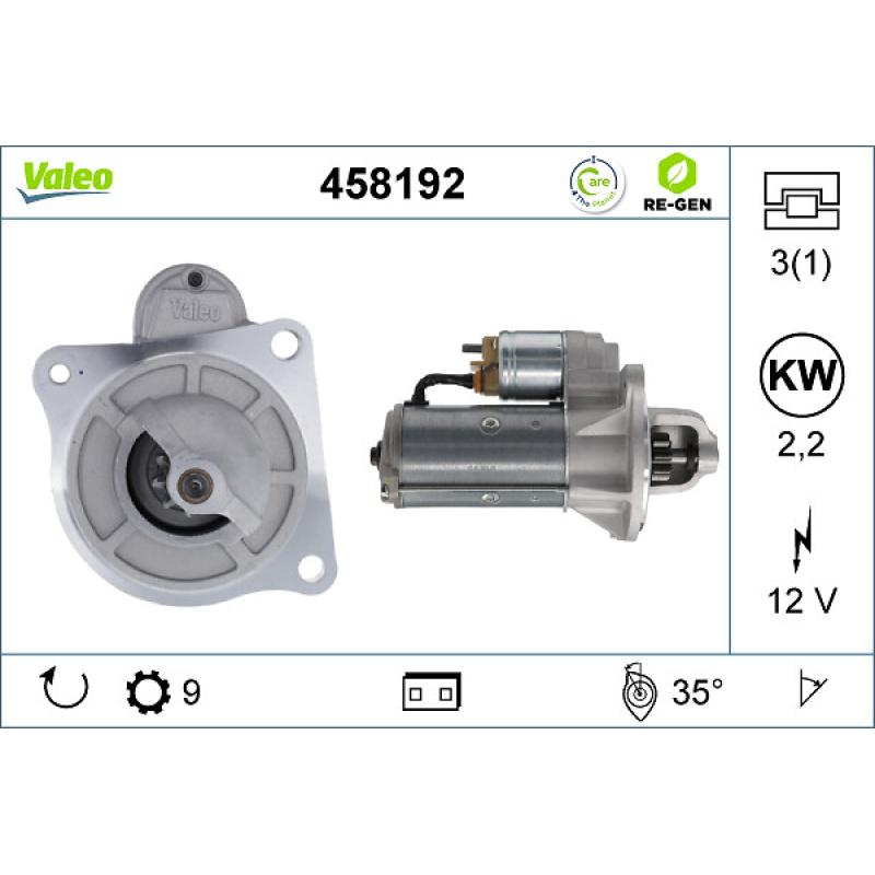 Démarreur VALEO 458192 - Visuel 1