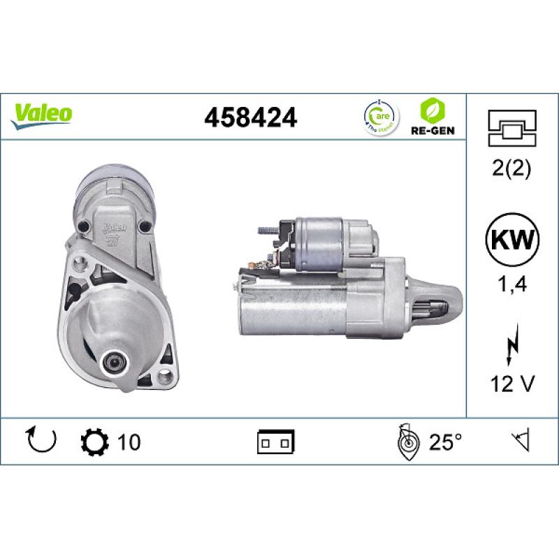 Démarreur VALEO 458424 - Visuel 1