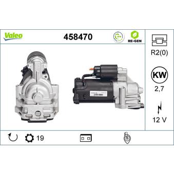 Démarreur VALEO OEM 2S7T11000DA
