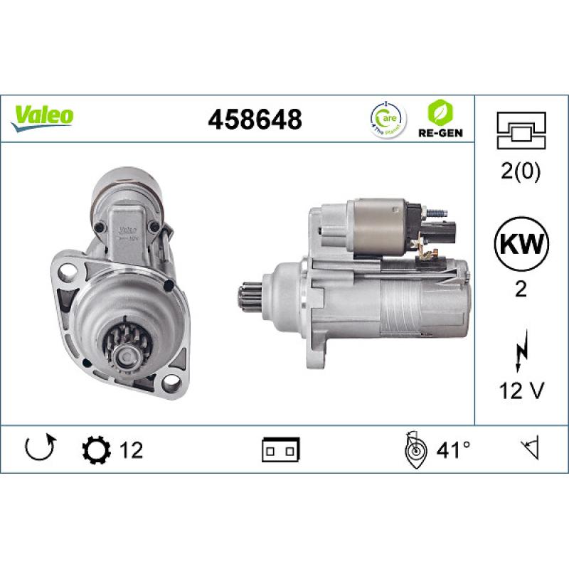 Démarreur VALEO 458648 - Visuel 1