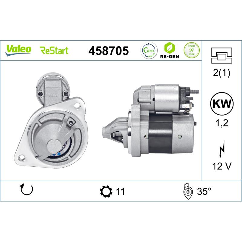 Démarreur VALEO 458705 - Visuel 1