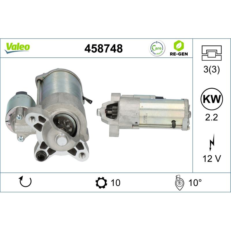 Démarreur VALEO 458748 - Visuel 1