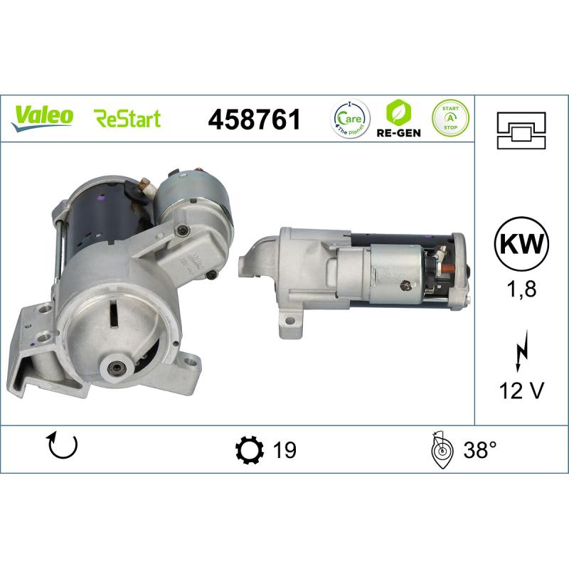 Démarreur VALEO 458761 - Visuel 1