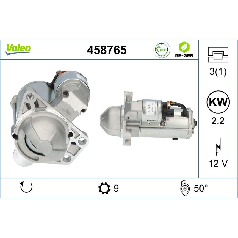 Démarreur VALEO 458765 - Visuel 1