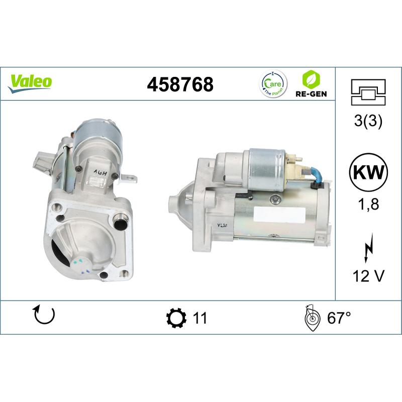 Démarreur VALEO 458768 - Visuel 1