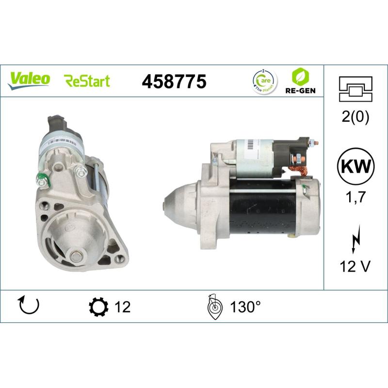 Démarreur VALEO 458775 - Visuel 1